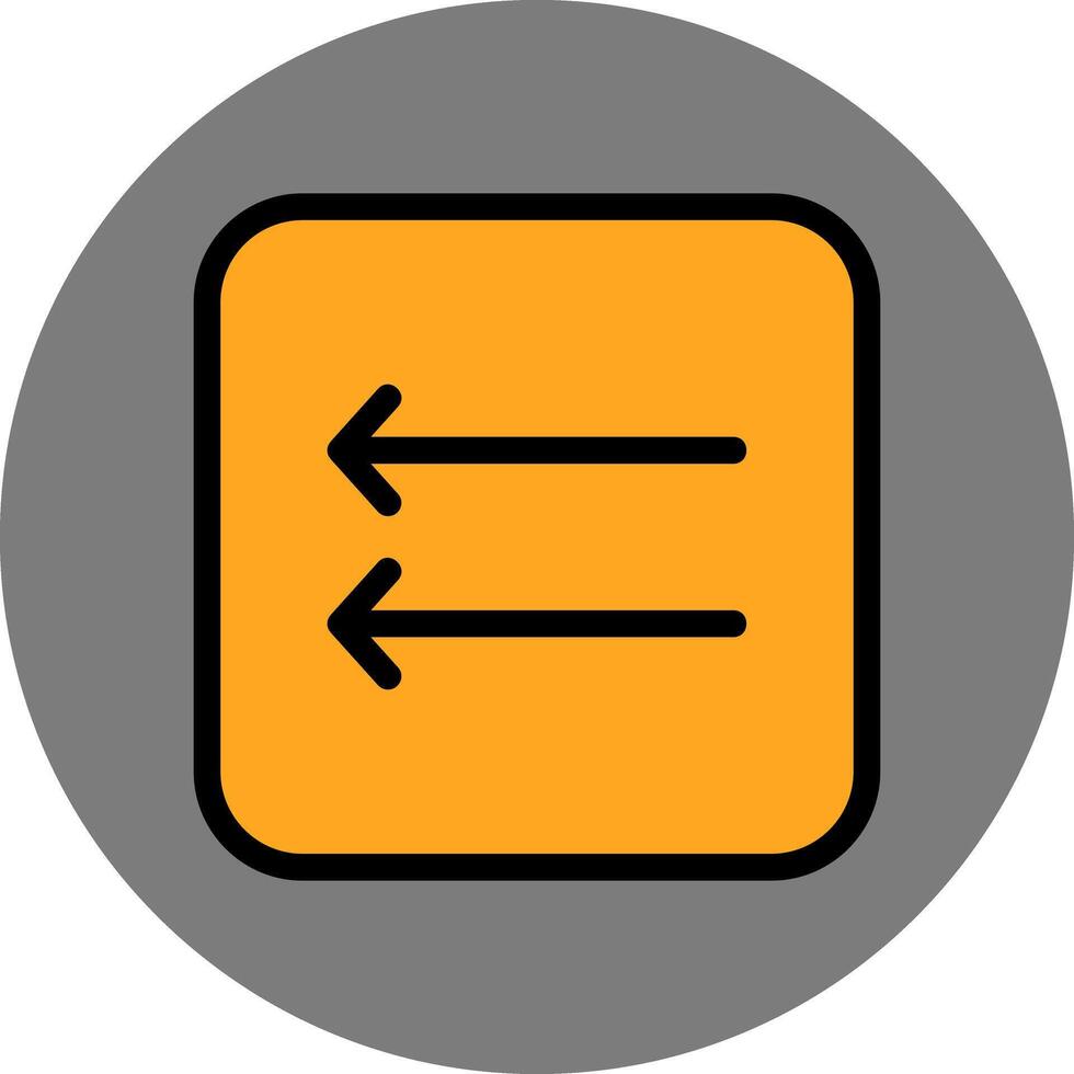 left arrow icon vector