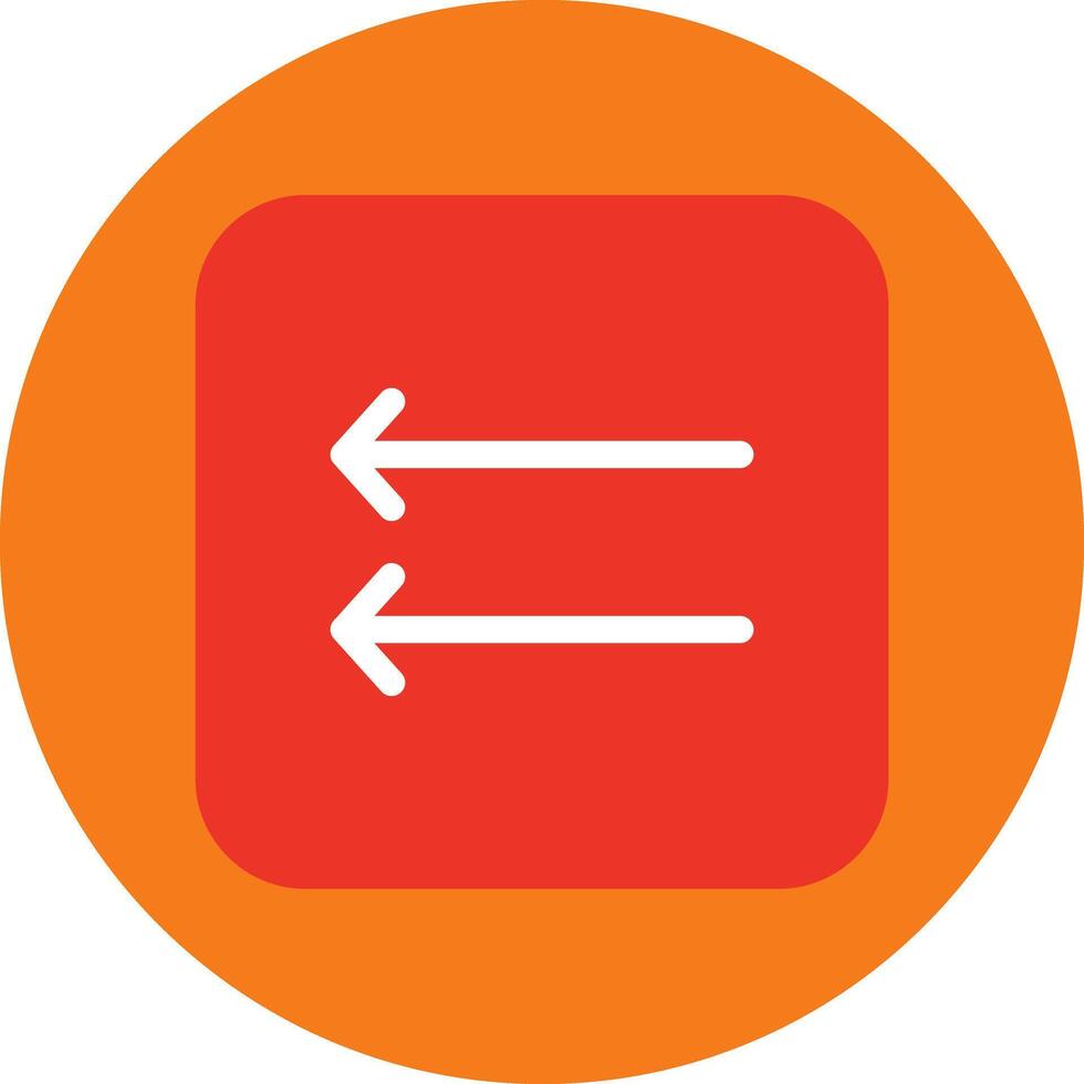 left arrow icon vector