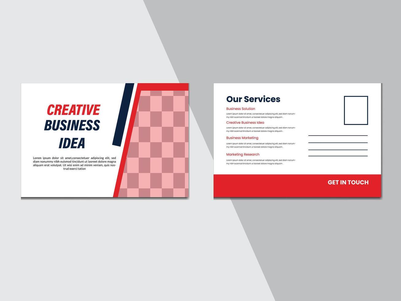 Creative Business Post Card Design vector