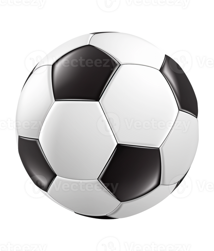 Soccer ball 3d high quality png
