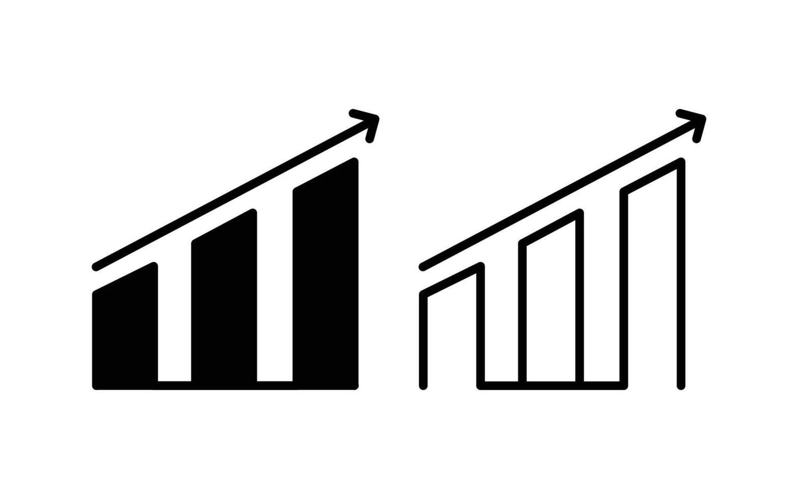 Growth Icon design illustration. vector