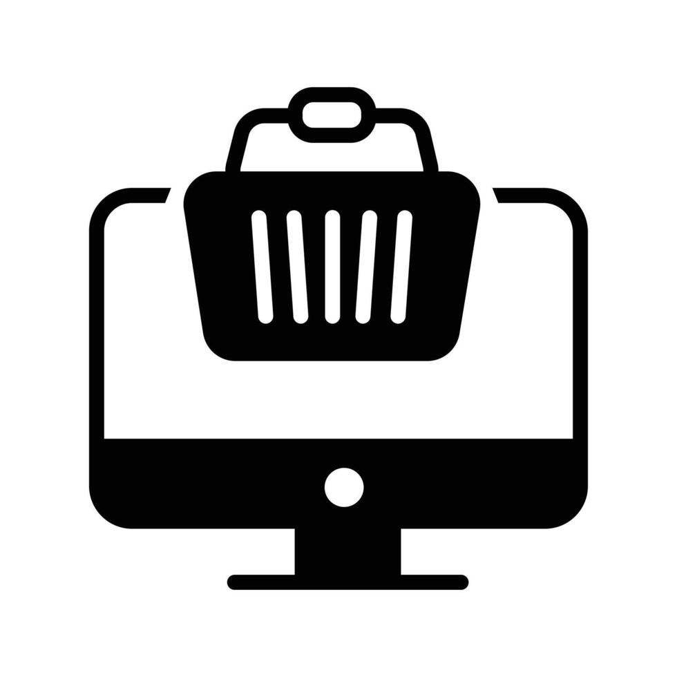 Online Shop icon illustration. vector