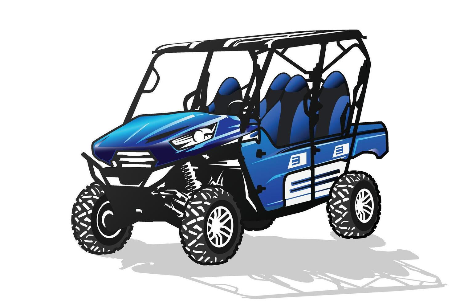 outdoor Kawasaki teryx4 illustration, logo design vector