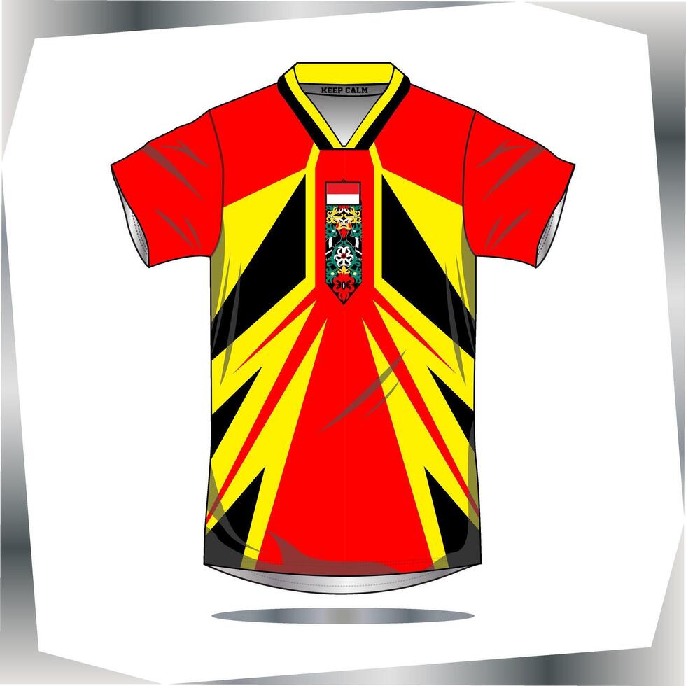 Background , jersey sport shirt template design for soccer Sport, basket ball, running uniform in front view, Shirt mockup , design very simple and easy to custom vector