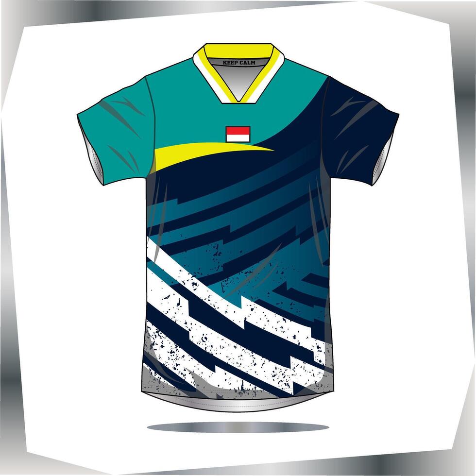 Background , jersey sport shirt template design for soccer Sport, basket ball, running uniform in front view, Shirt mockup , design very simple and easy to custom vector