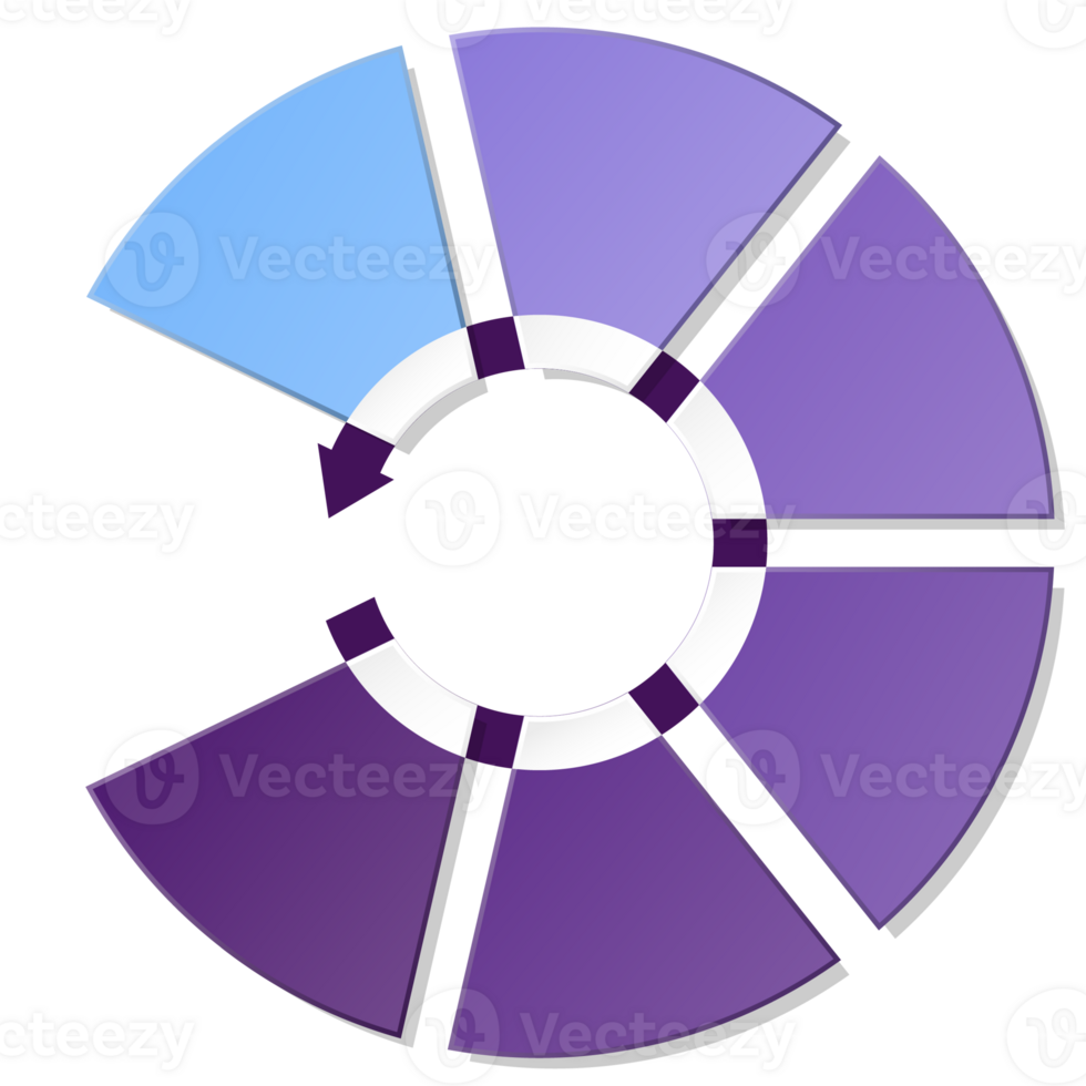 Infographic with 6 steps, process or options. png