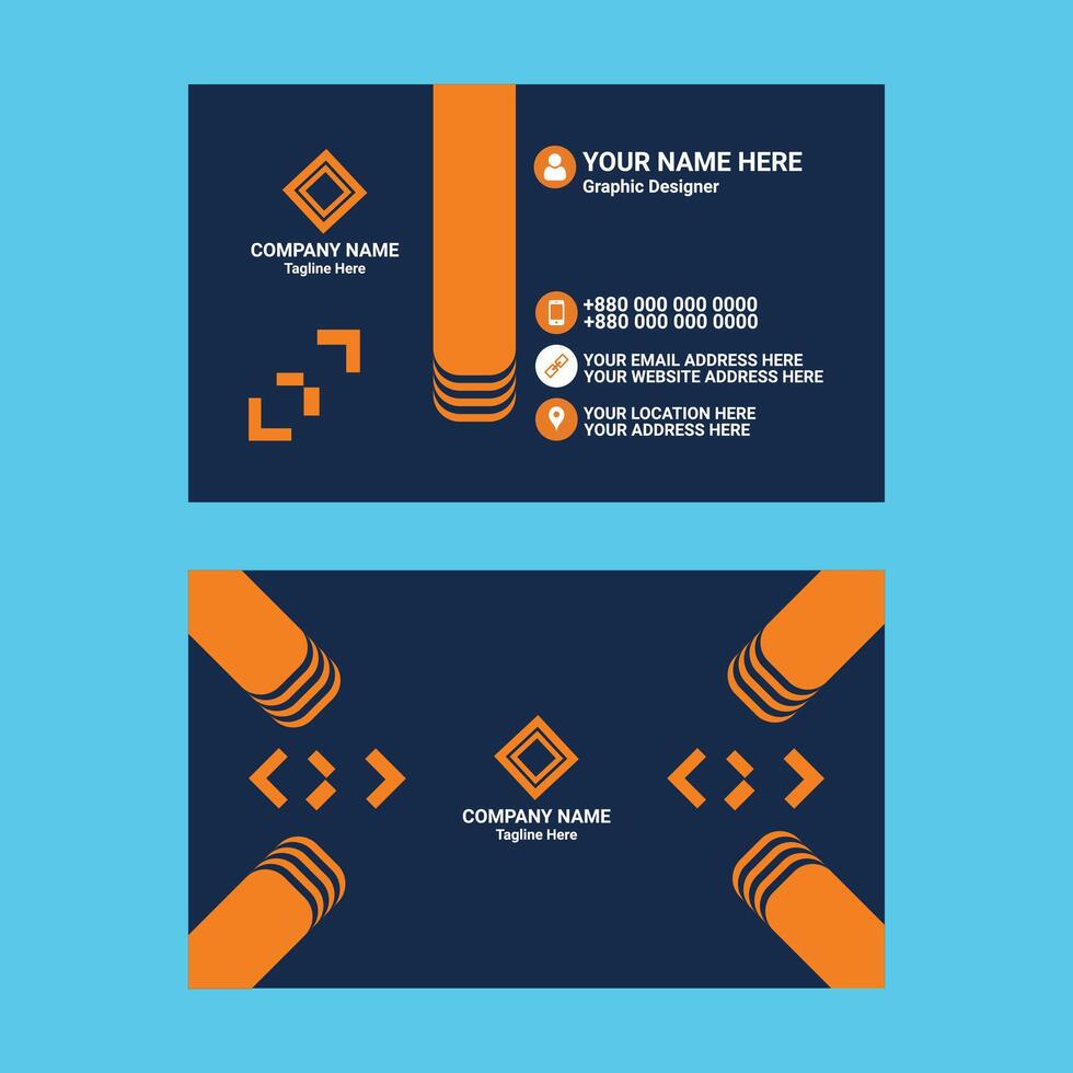 Creative Modern Business Card Design Template vector