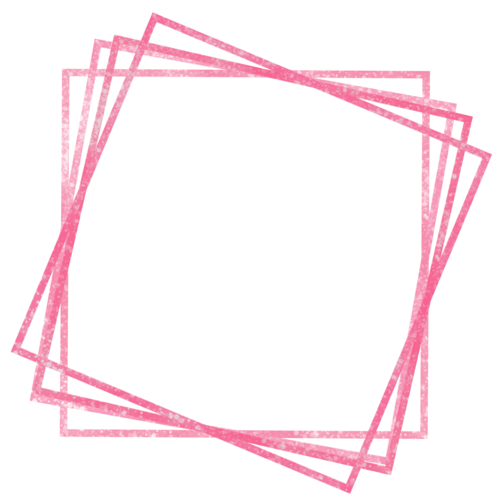 A Pink Square Frame on a Transparent Background png