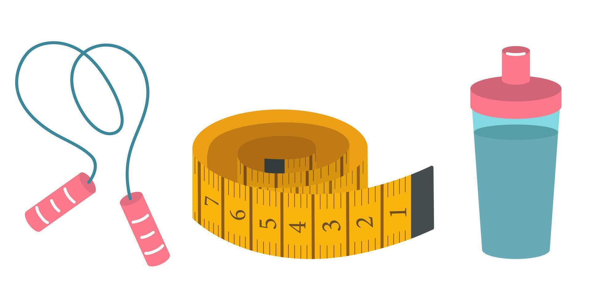 Set of sport flat icons vector