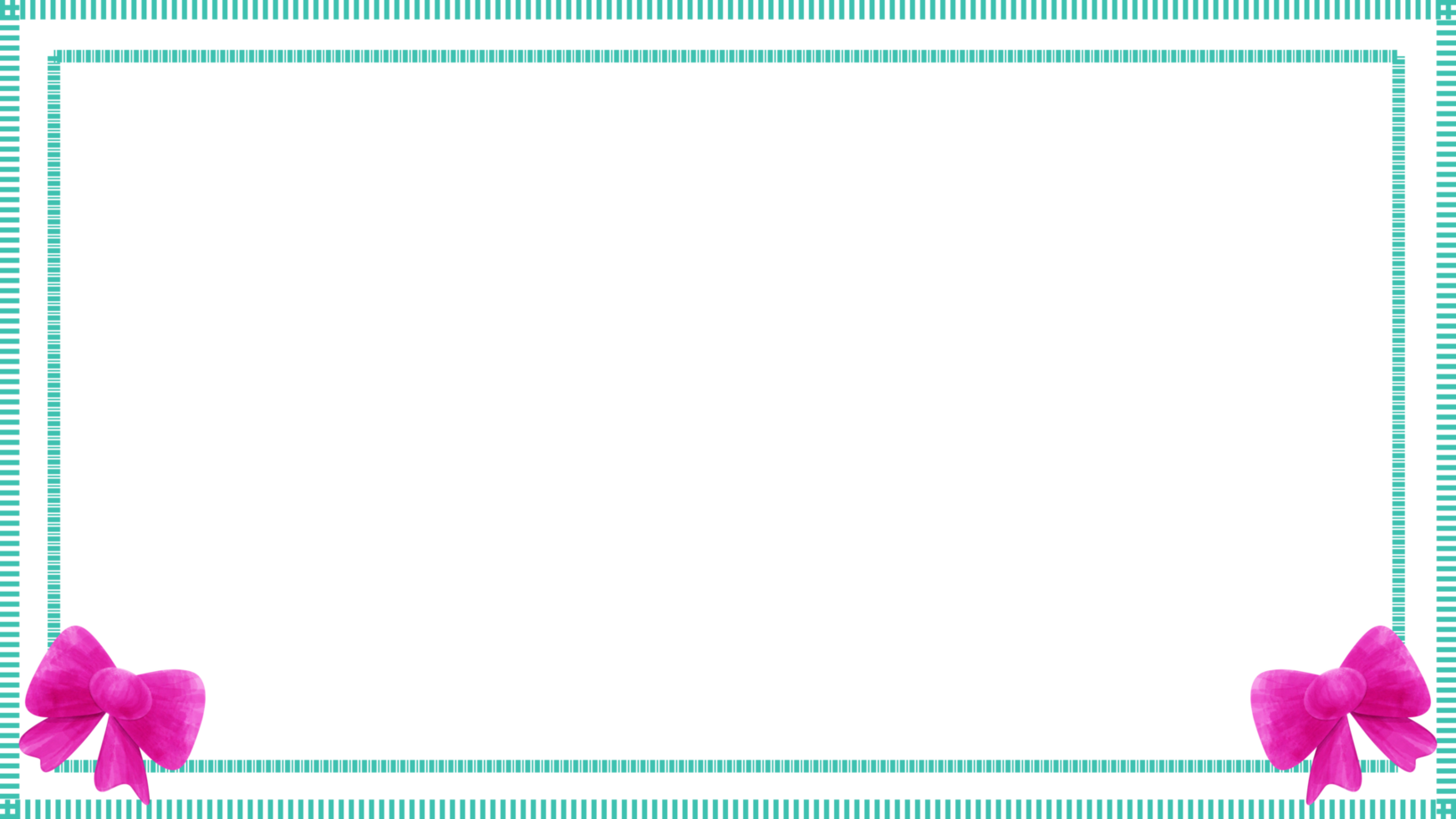 cute frame background decorated with pretty bow png