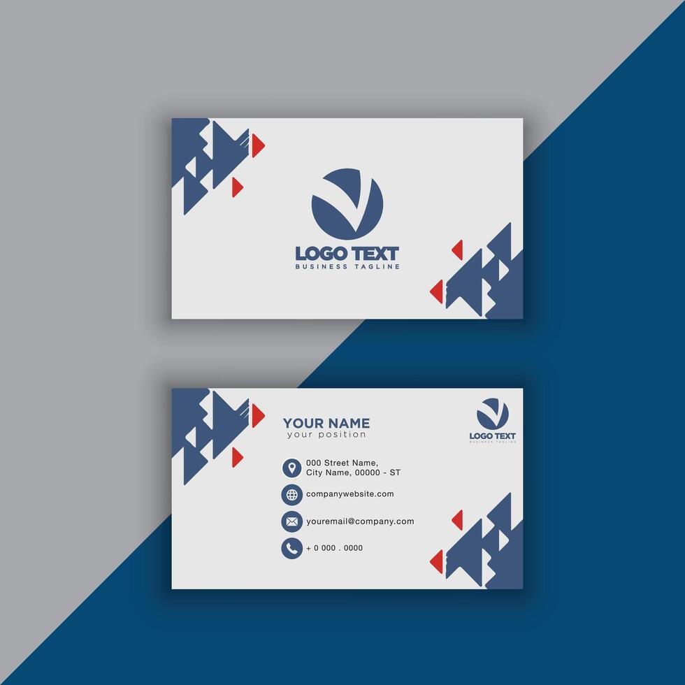Print perfectional business card for your business. vector
