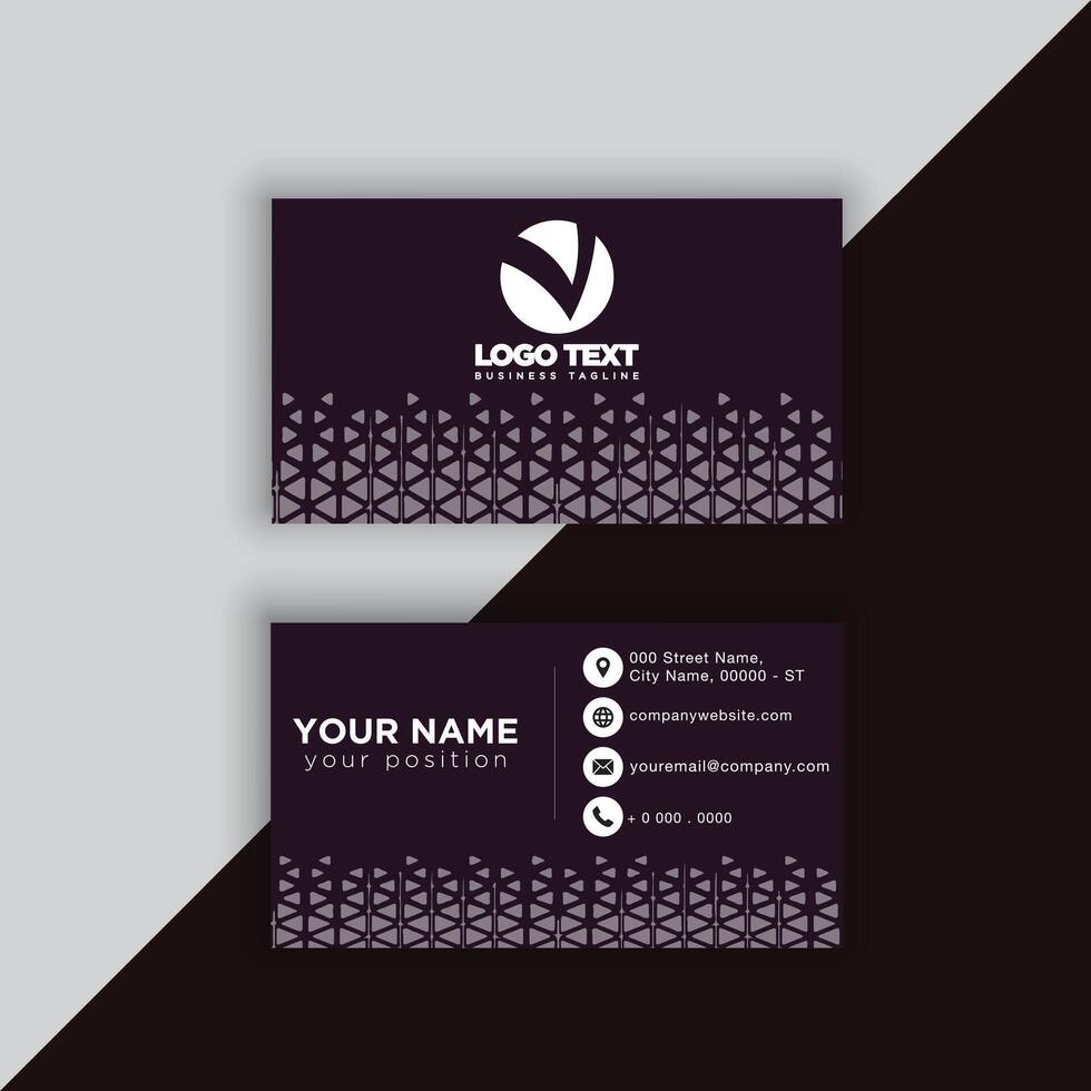 Print perfectional business card for your business. vector
