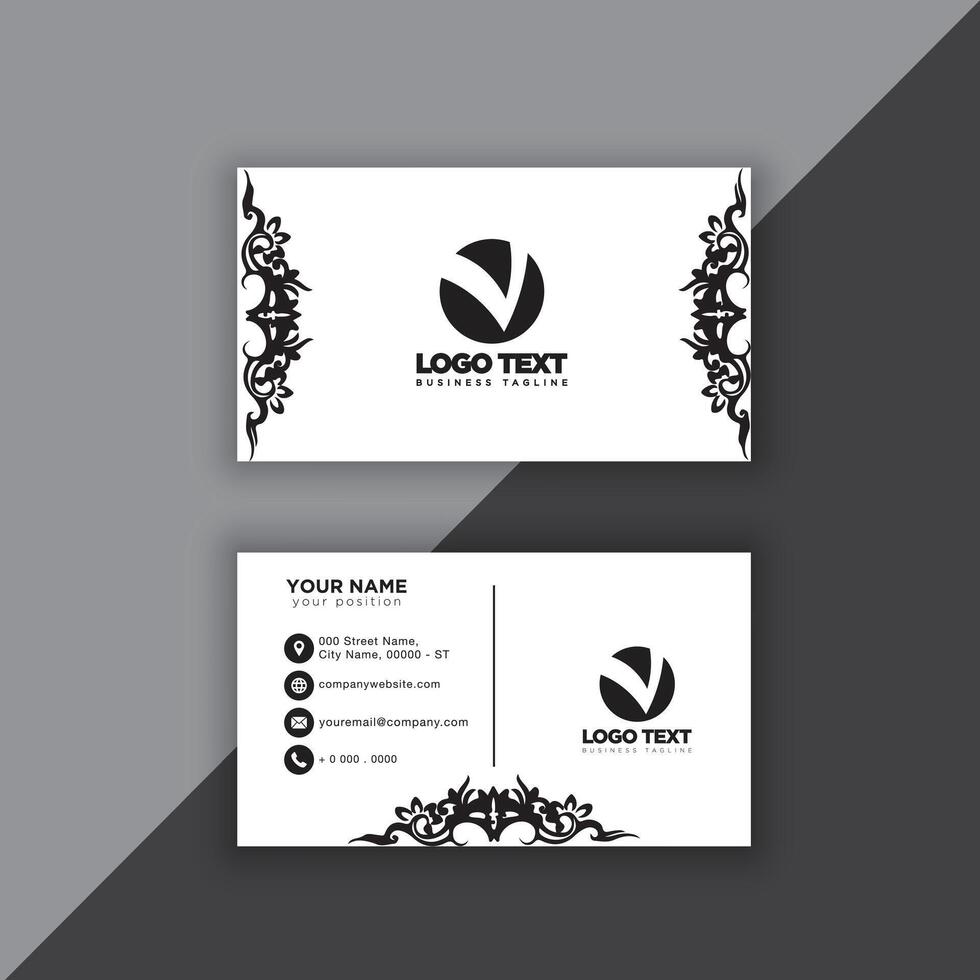 Print perfectional business card for your business. vector