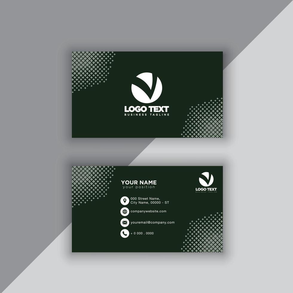 Print perfectional business card for your business. vector
