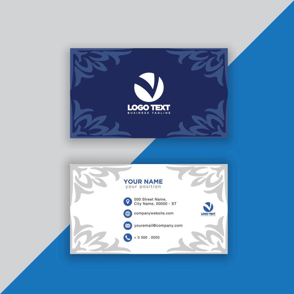 Print perfectional business card for your business. vector