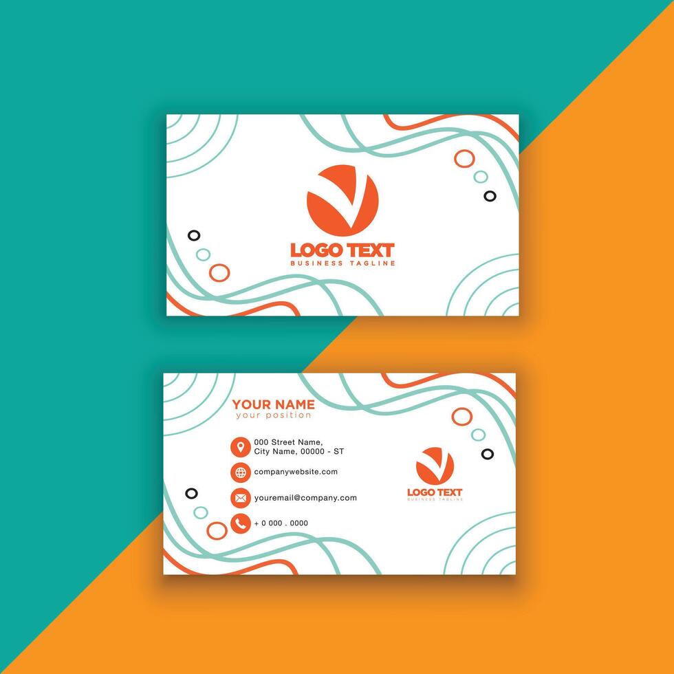 Print perfectional business card for your business. vector