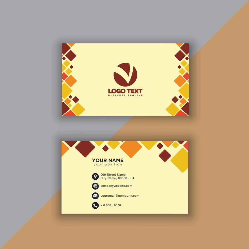 Print perfectional business card for your business. vector