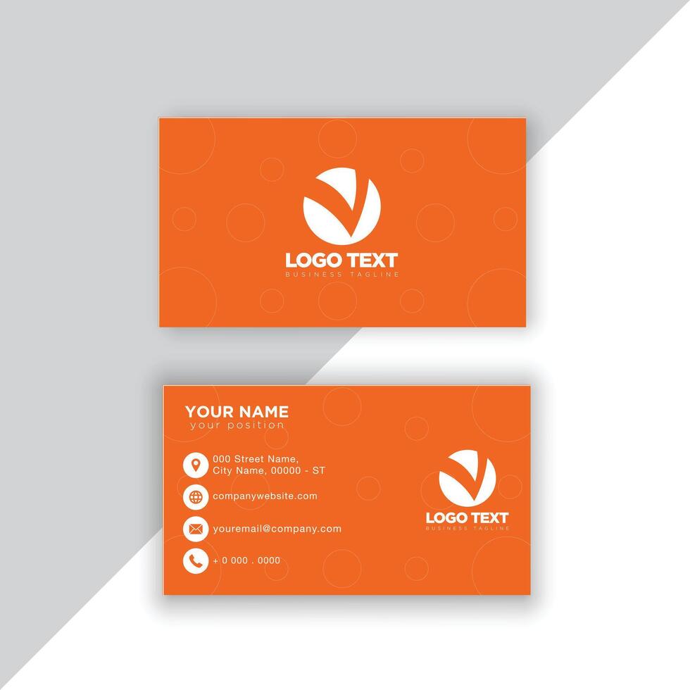 Print professional business cards for your business. vector