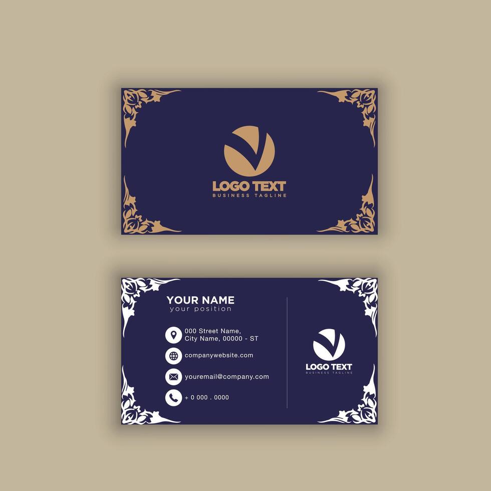Print perfectional business card for your business. vector