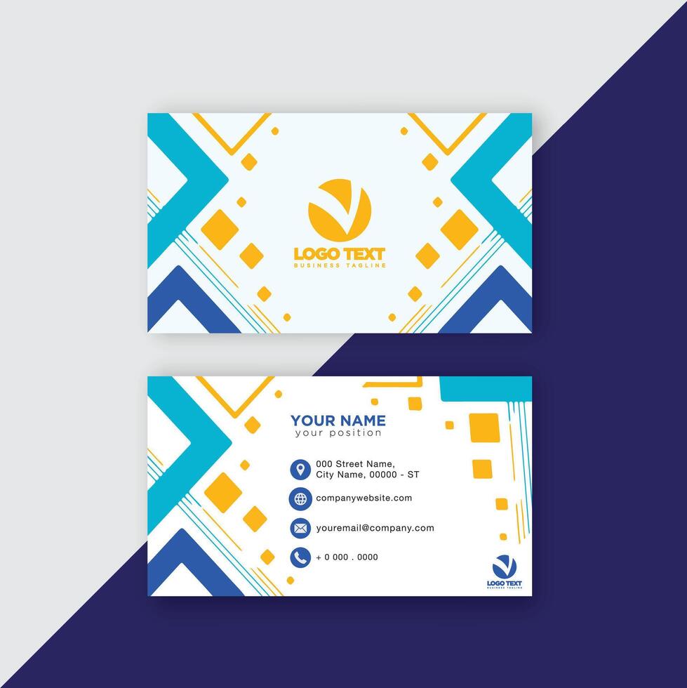 Print perfectional business card for your business. vector