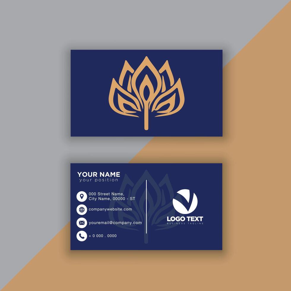 Print perfectional business card for your business. vector