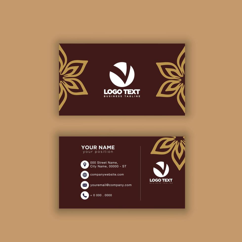 Print perfectional business card for your business. vector