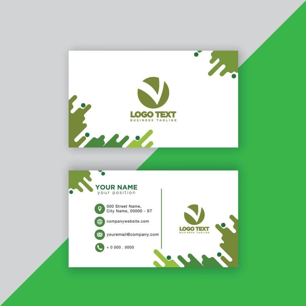Print perfectional business card for your business. vector