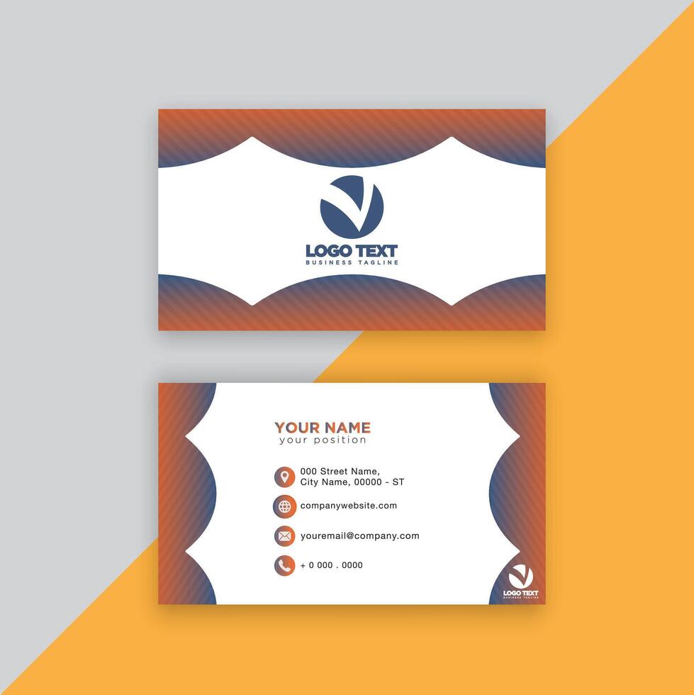 Print perfectional business card for your business. vector