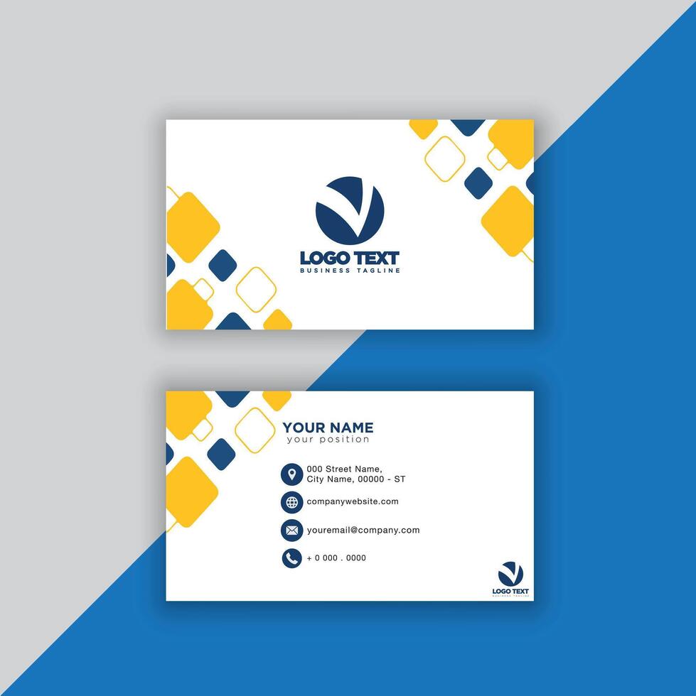 Print perfectional business card for your business. vector