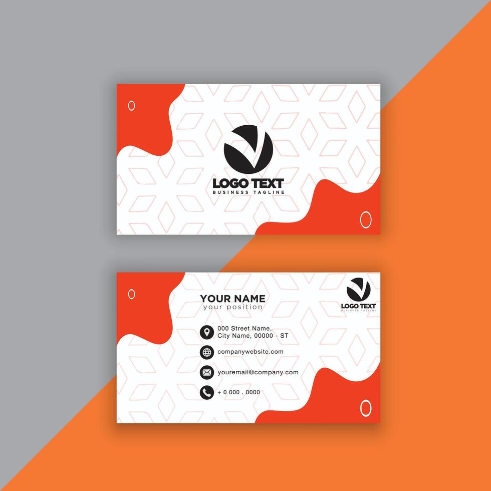 Print perfectional business card for your business. vector