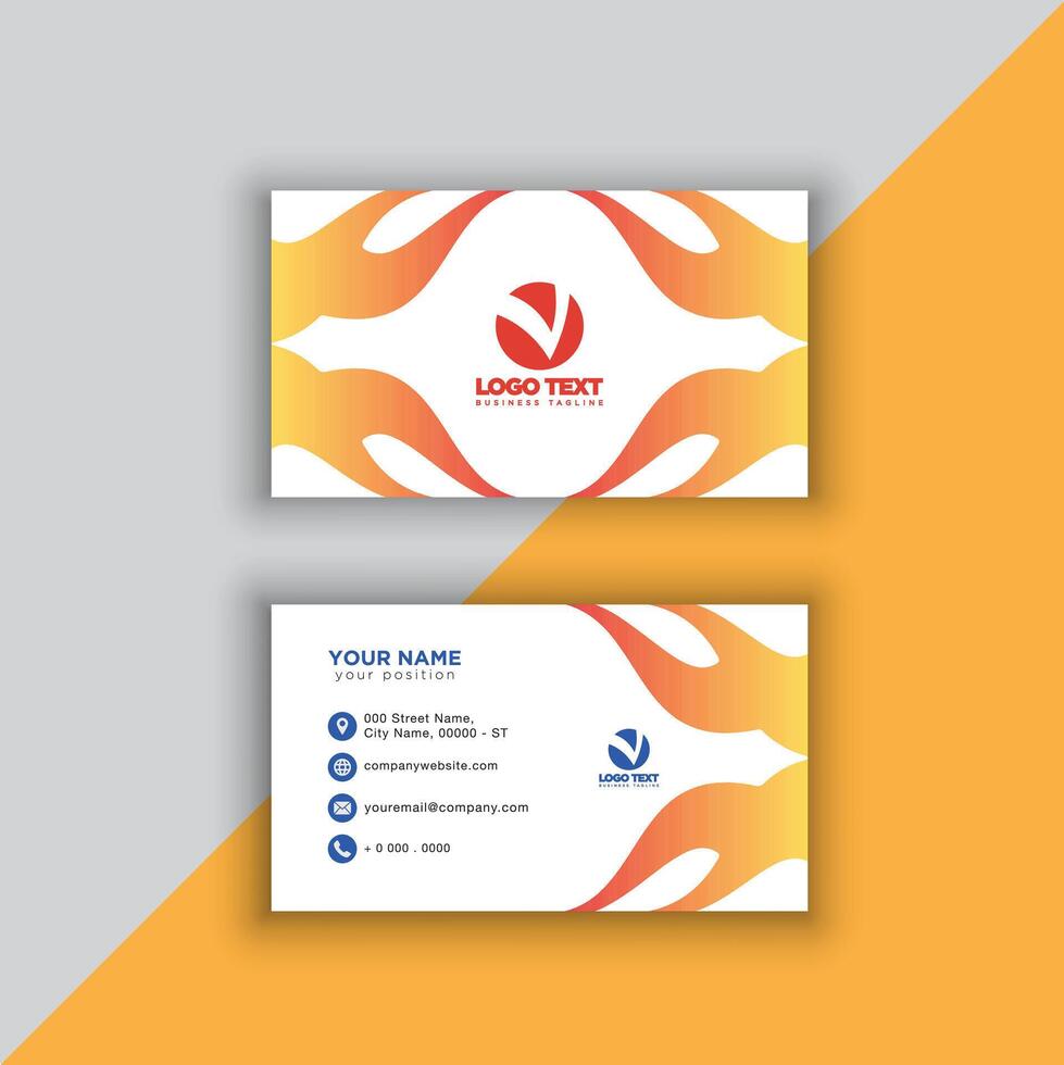 Print perfectional business card for your business. vector