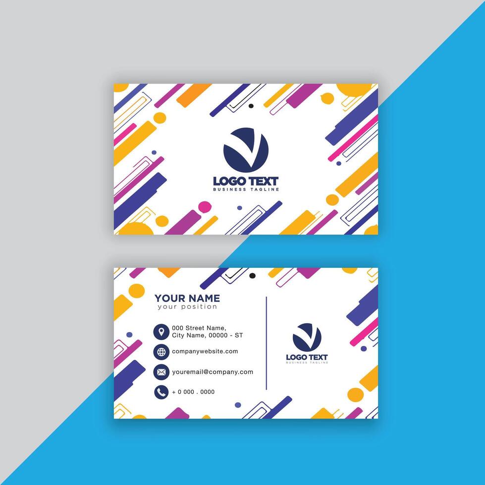 Print perfectional business card for your business. vector
