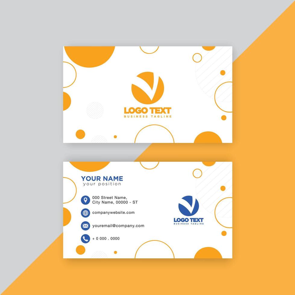 Print perfectional business card for your business. vector