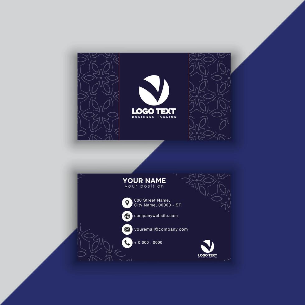 Print perfectional business card for your business. vector