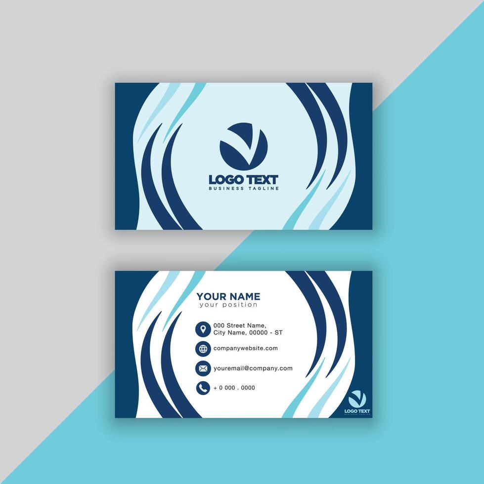 Print perfectional business card for your business. vector