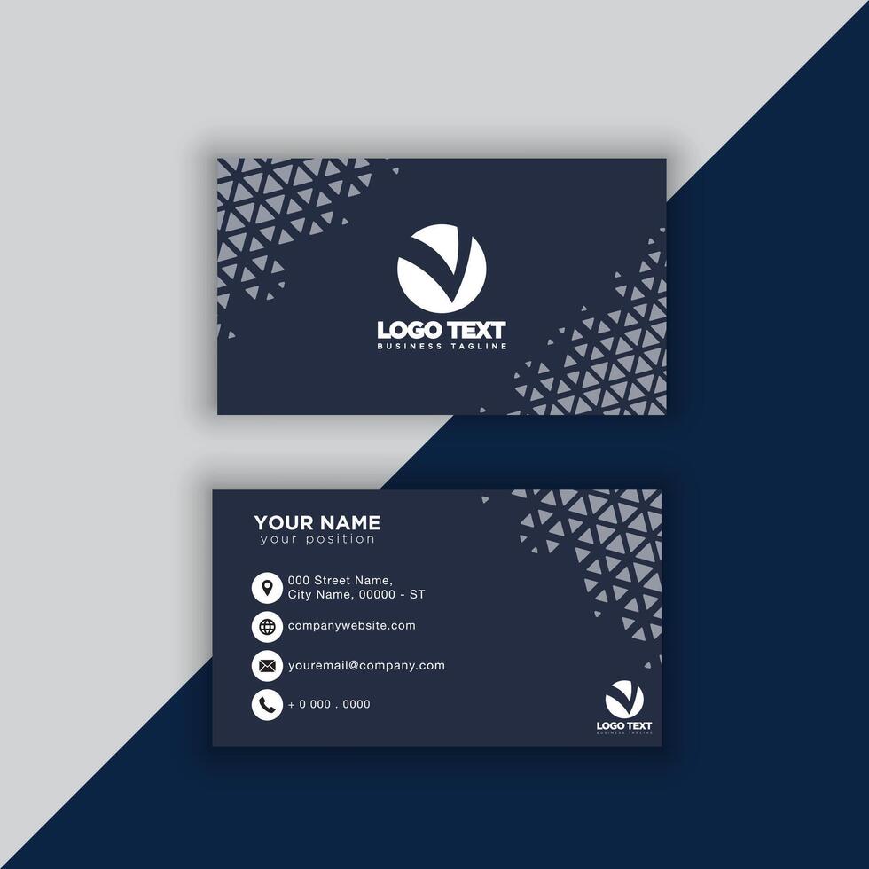 Print perfectional business card for your business. vector