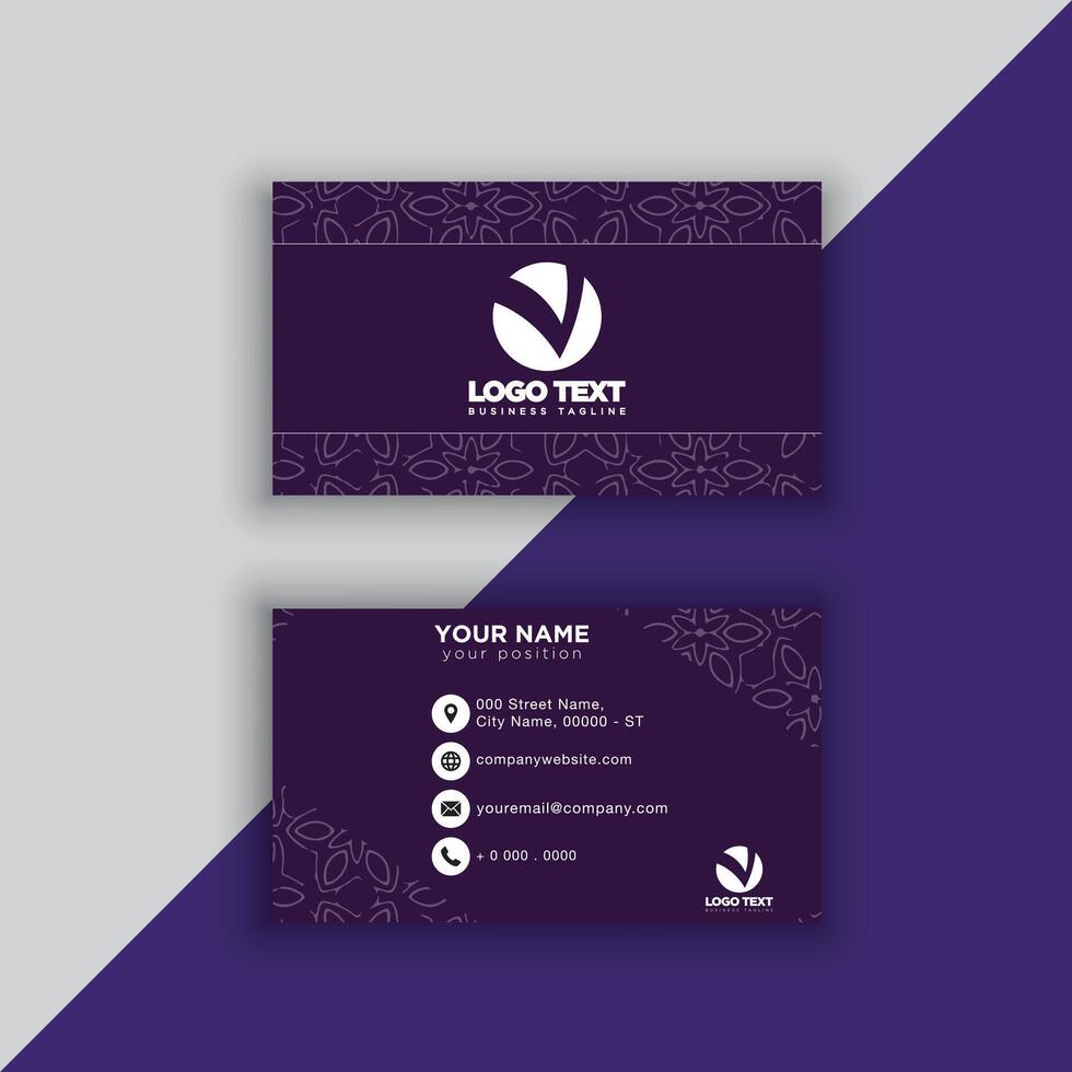 Print perfectional business card for your business. vector