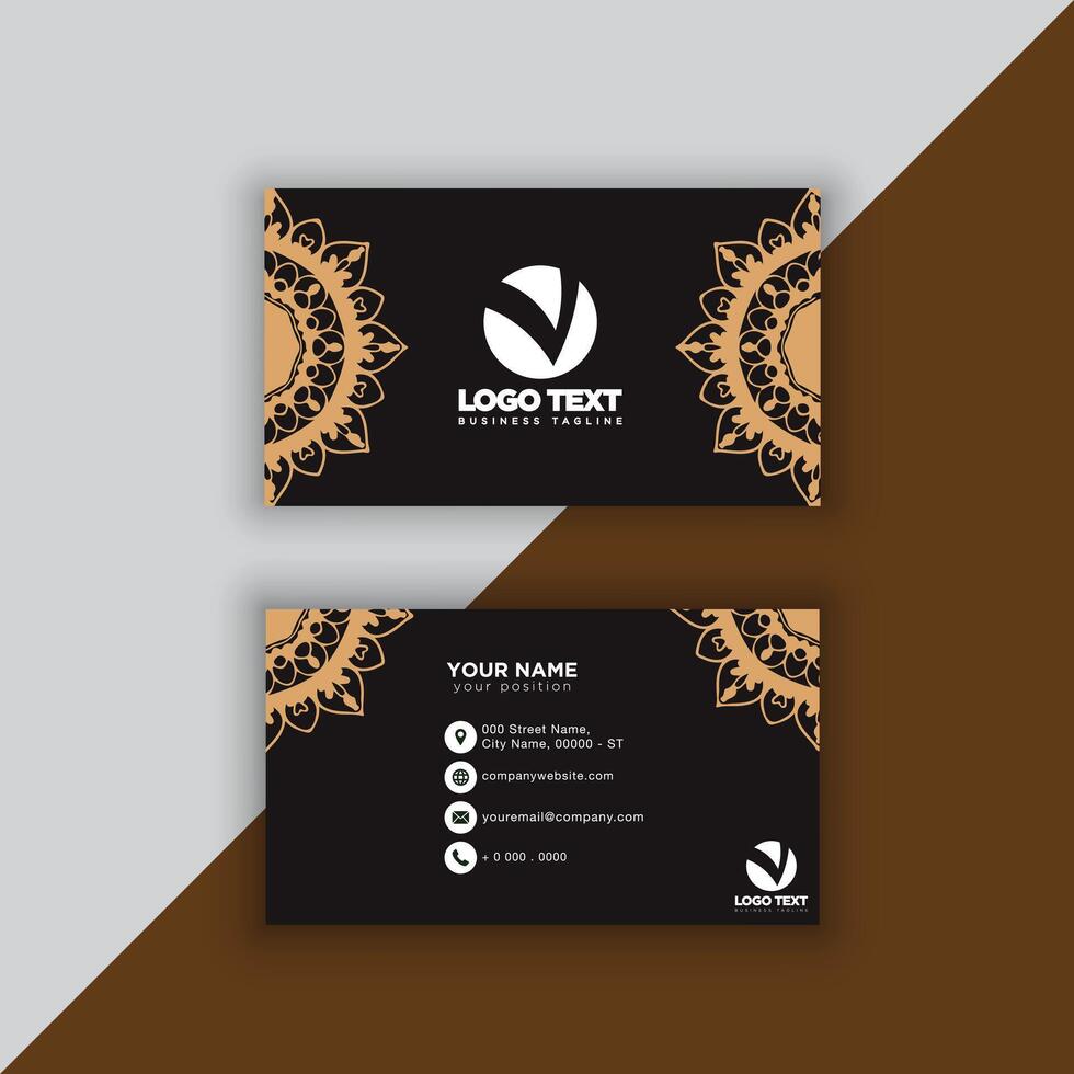 Print perfectional business card for your business. vector