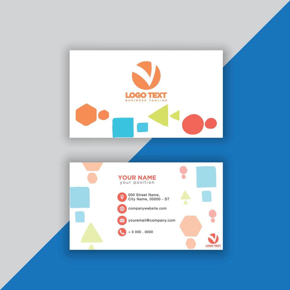 Print perfectional business card for your business. vector