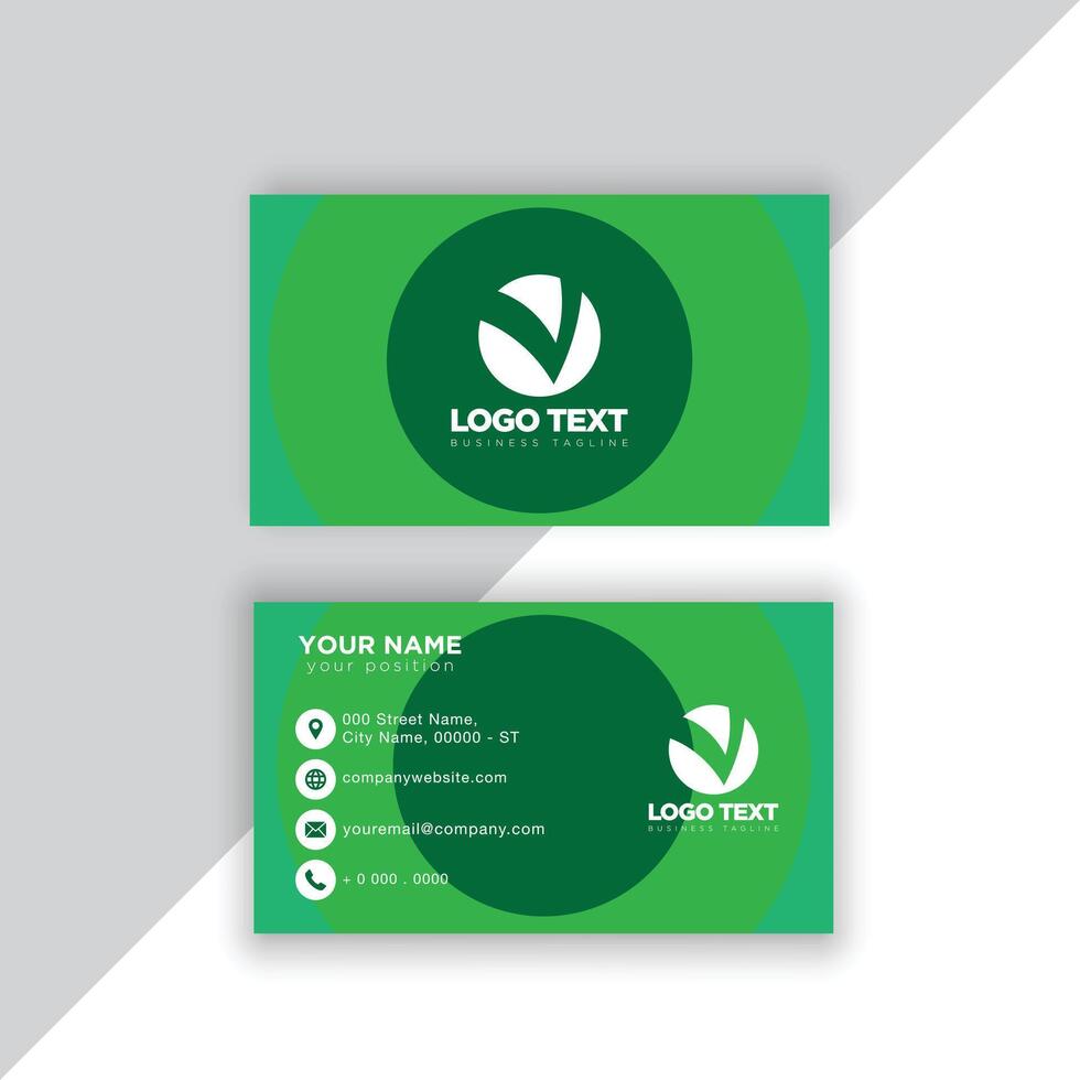 Print professional business cards for your business. vector