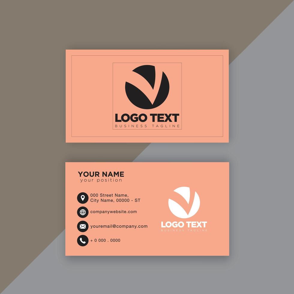Print professional business cards for your business. vector