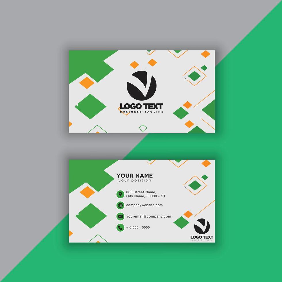 Print perfectional business card for your business. vector