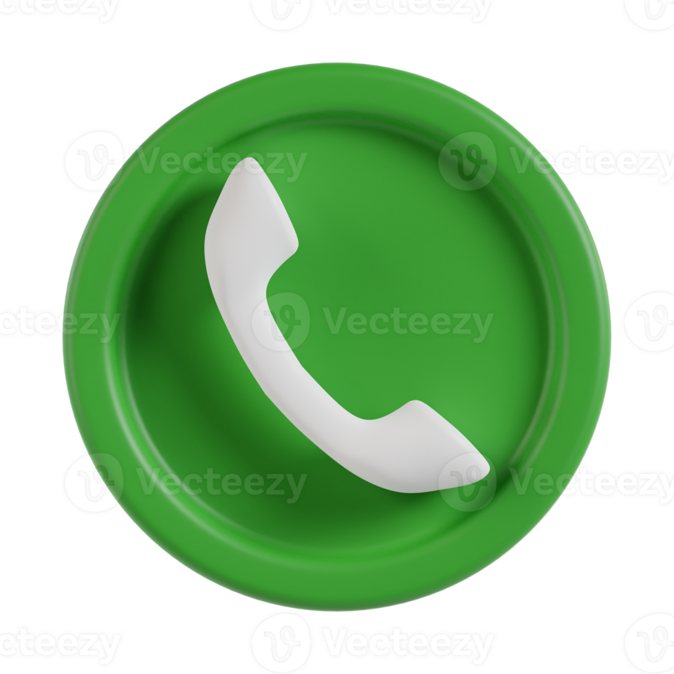 Phone Call 3D Icon. Calling 3D Icon png