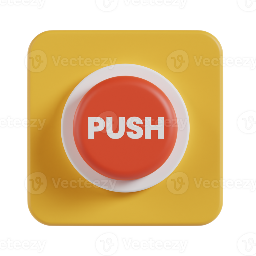 Push Button 3D Icon png