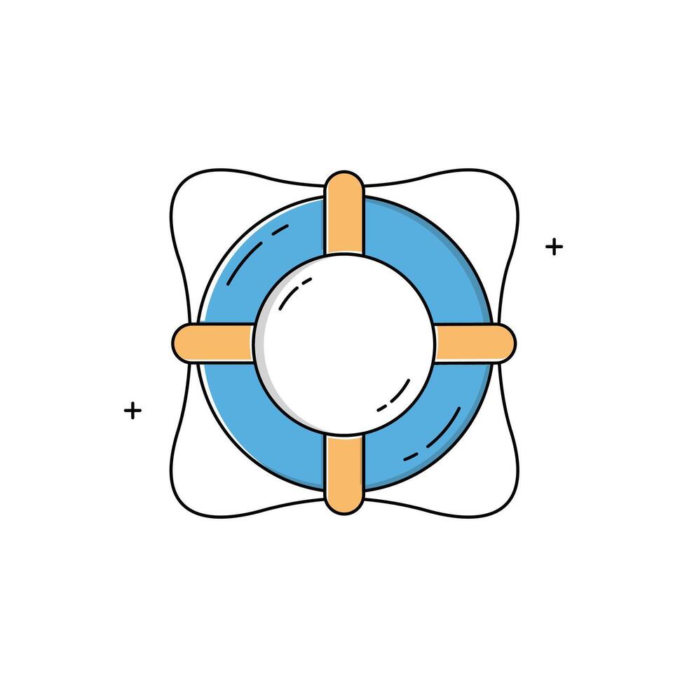 Life Ring, Safety, Life Jacket Icon Design vector