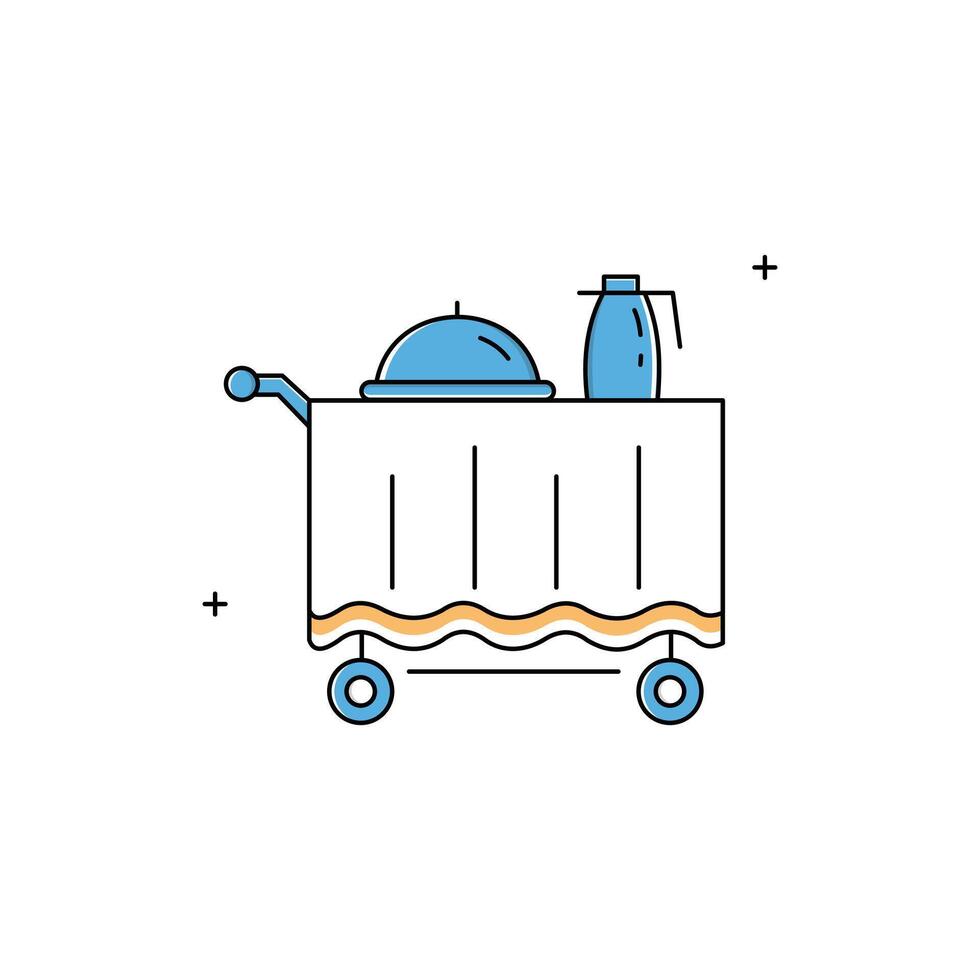 Room Service Icon Design vector