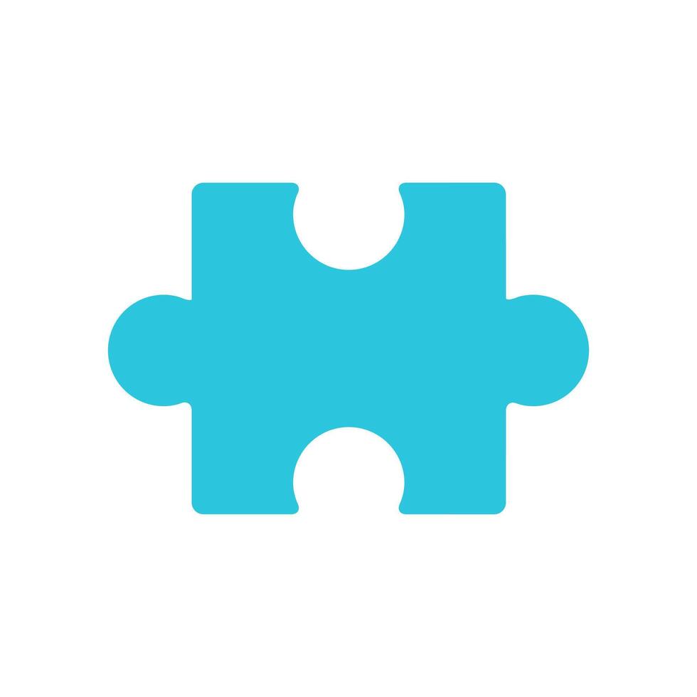 Puzzle Icon. Problem solving, Missing piece on white background. Symbol. vector