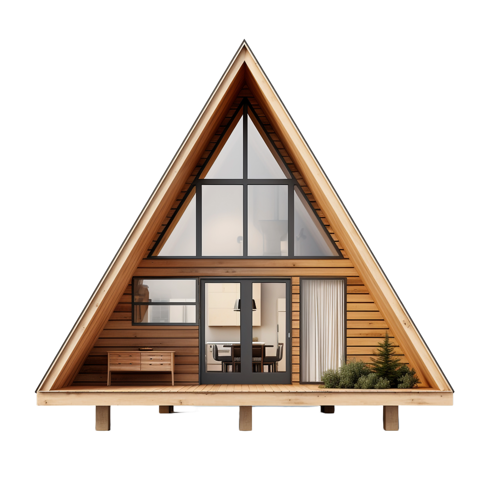 A frame house isolated on transparent background 47409863 PNG