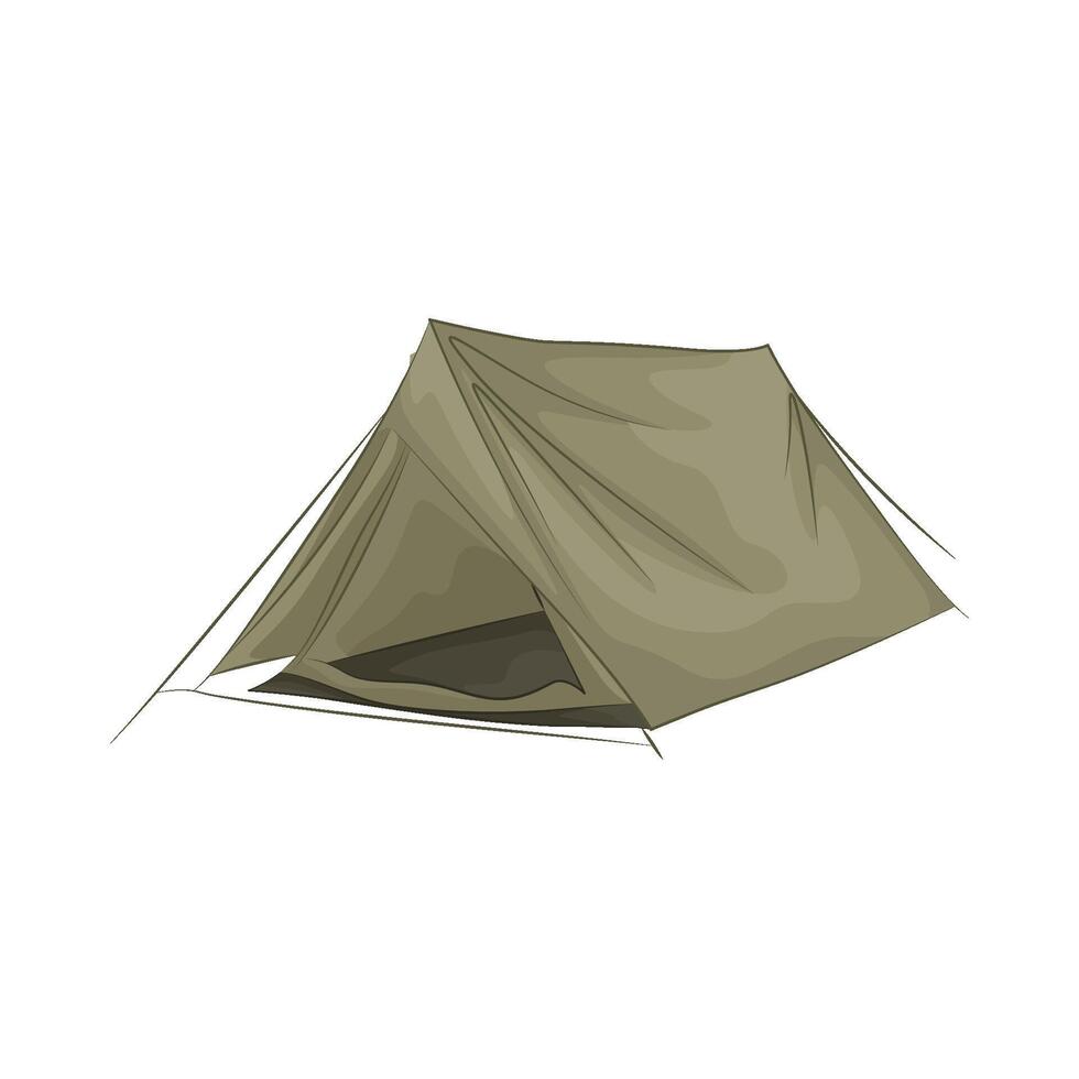 Illustration of camping tent vector