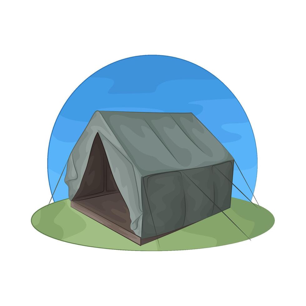 Illustration of camping tent vector